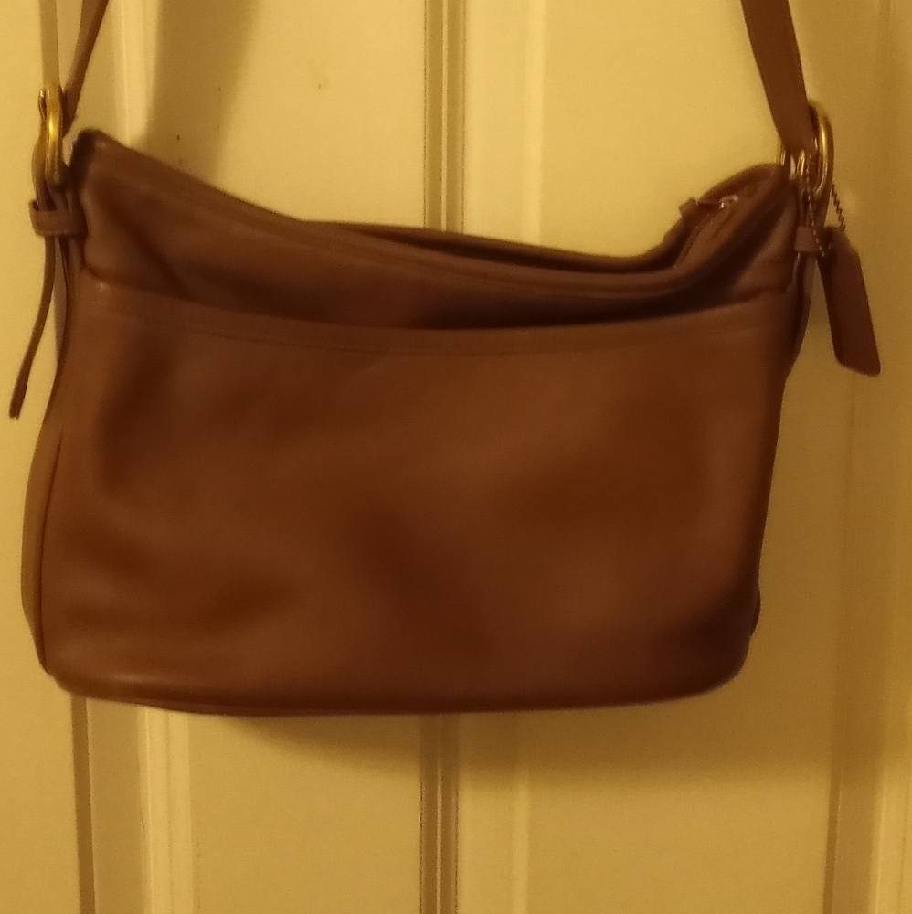 Vintage Coach Bag #4143 - Brown Leather